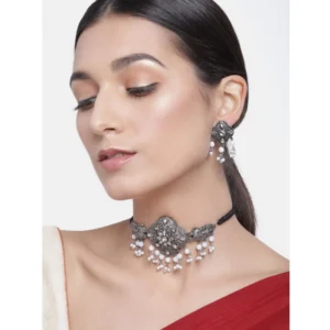 53534147931_ac8a6b6548_o_d-1000x1000-1.webp Generic Women's Rose Gold Plated Alloy Necklace & Earings Set (Silver & White)