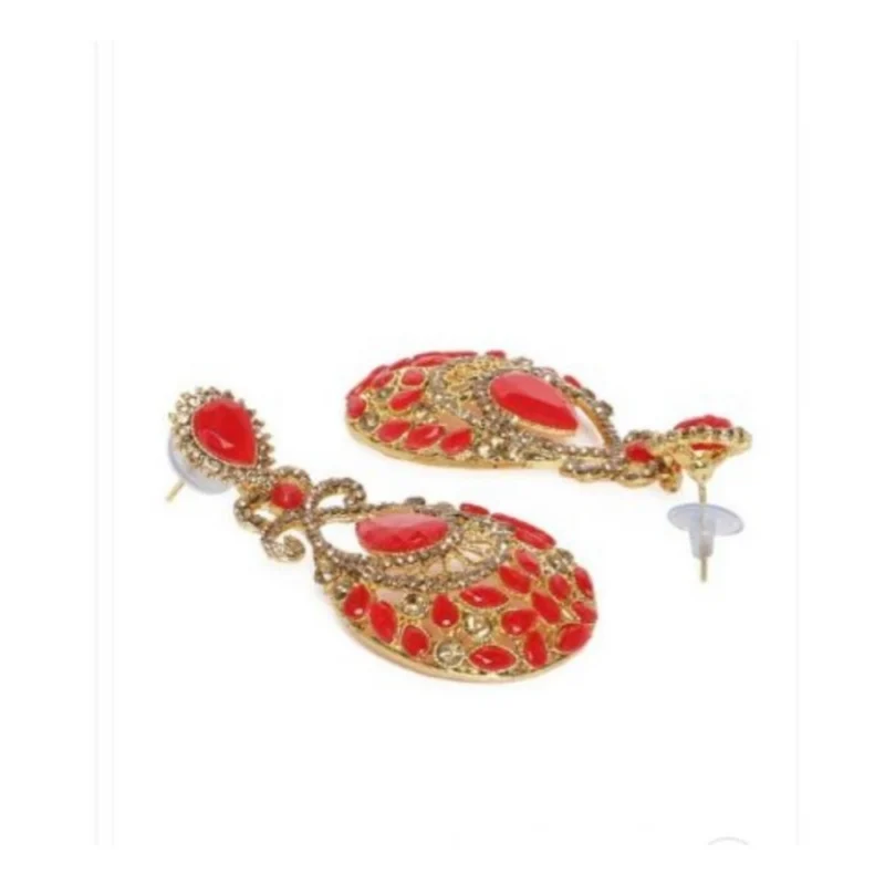 53534299688_2833db9c97_o_d-1000x1000-1.webp Generic Women's Rose Gold Plated Alloy Earrings (Gold & Red)
