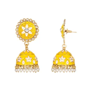 53534303738_3a1d49b4f8_o_d-1000x1000-1.webp Generic Women's Rose Gold Plated Alloy Earrings (Yellow)