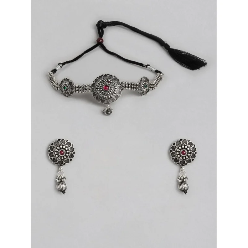 53534324883_eec176137c_o_d-1000x1000-1.webp Generic Women's Rose Gold Plated Alloy Necklace & Earings Set (Silver)