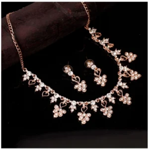 53534326178_6a03d3555e_o_d-1000x1000-1.webp Generic Women's Rose Gold Plated Brass Necklace & Earings Set (Gold)