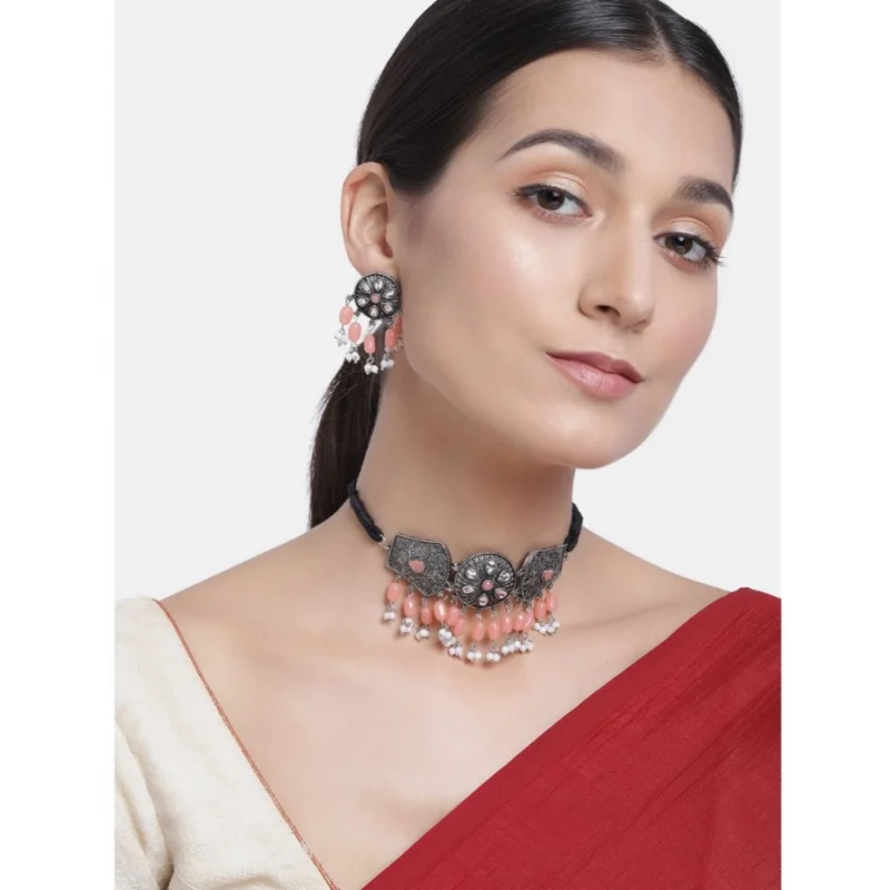 53534326423_9a192e5dab_o_d-1000x1000-1.webp Generic Women's Rose Gold Plated Alloy Necklace & Earings Set (Orange)