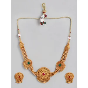 53534460999_ffc08e445a_o_d-1000x1000-1.webp Generic Women's Rose Gold Plated Alloy Necklace & Earings Set (Multicolor)