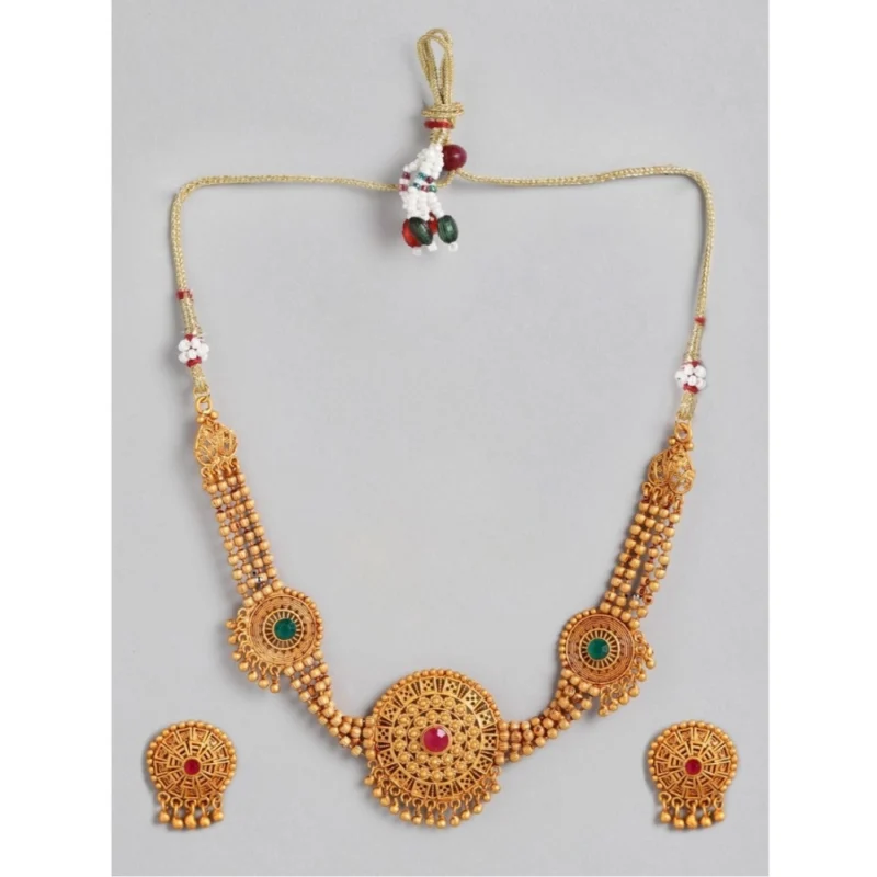 53534460999_ffc08e445a_o_d-1000x1000-1.webp Generic Women's Rose Gold Plated Alloy Necklace & Earings Set (Multicolor)