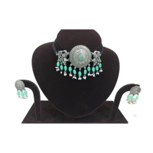 53534564720_a7a61a9dee_o_d-1000x1000-1.webp Generic Women's Rose Gold Plated Alloy Necklace & Earings Set (Light Green)
