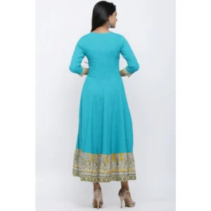 53589735172_ee6e5ecbd0_o_d-1000x1000-1.webp Generic Women's Casual 3/4 th Sleeve Embroidery Cotton Blend Kurti (Torque Green)