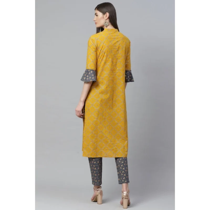 53590607361_79410ae915_o_d-1000x1000-1.webp Generic Women's Casual Bell Sleeves Geomatrical Printed Cotton Kurti Set (Yellow)