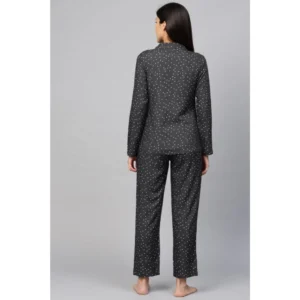 53590924984_4d5149402f_o_d-1000x1000-1.webp Generic Women's Casual Full Sleeves Polka Dot Printed Rayon Shirt With Pyjama Pant Night Suit Set (Grey)