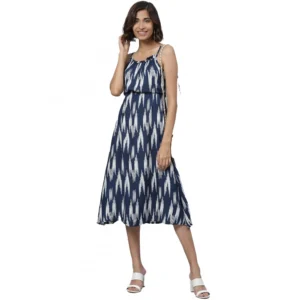 53590935399_3bd15fe044_o_d-1000x1000-1.webp Generic Women's Casual Sleeveless Ikat Print Rayon Dress (Blue)