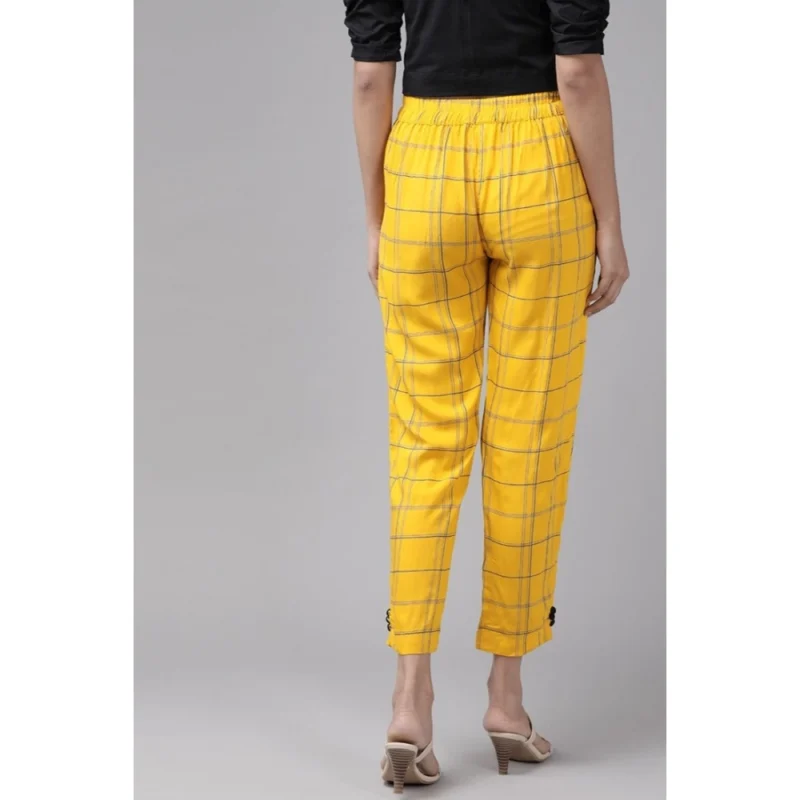 53591053175_04f4c801f9_o_d-1000x1000-1.webp Generic Women's Casual Checked Rayon Trouser Pant (Yellow)