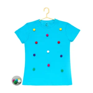 53642212066_dbc01b8988_o_d-1000x1000-1.webp Generic Girl's Casual Short Sleeve Pom Pom Balls Cotton T Shirt (Blue)