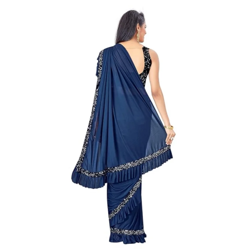 53817975737_9a504848e4_o_d-1000x1000-1.webp Generic Women's Lycra Solid Saree With Unstitched Blouse (Nay Blue, 5.5 Mtr)