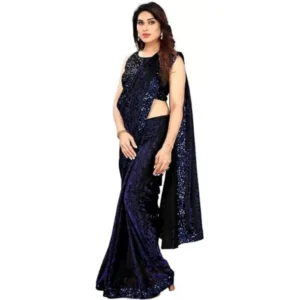 53817975982_d410a388fa_o_d-1000x1000-1.webp Generic Women's Lycra Floral Saree With Unstitched Blouse (Blue, 5.5 Mtr)