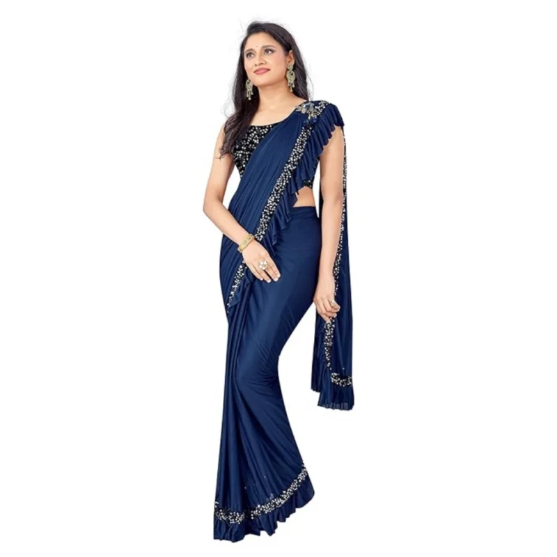 53819233564_aed5358f7f_o_d-1000x1000-1.webp Generic Women's Lycra Solid Saree With Unstitched Blouse (Nay Blue, 5.5 Mtr)