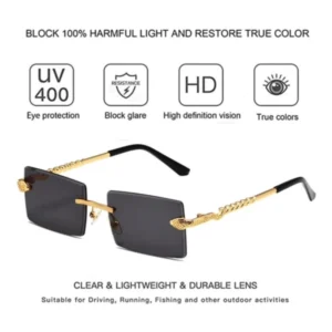 Generic Classic Unisex UV400 Protection Sunglasses (Black)
