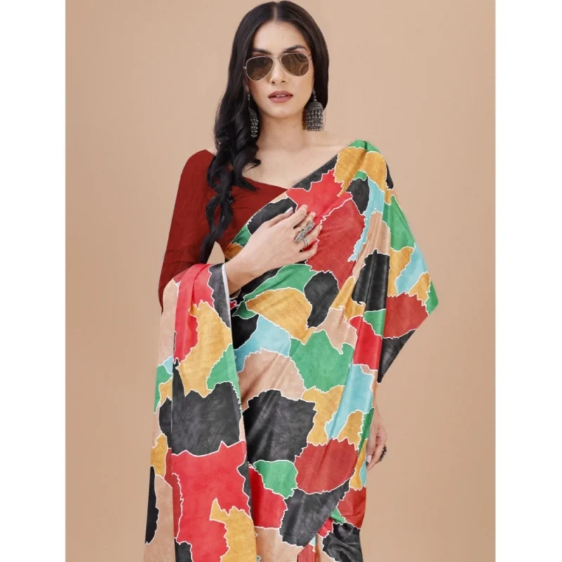 53926098986_a2e34cf50d_o_d-1000x1000-1.webp Generic Women's Crepe Digital Print Saree With Unstitched Blouse 5.5Mtr (Red)