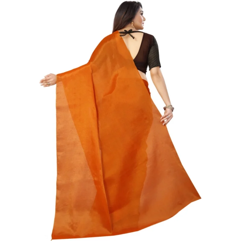 53926100841_69fc6c99fa_o_d-1000x1000-1.webp Generic Women's Cotton Silk Self Design Saree With Unstitched Blouse 5.5Mtr (Orange)