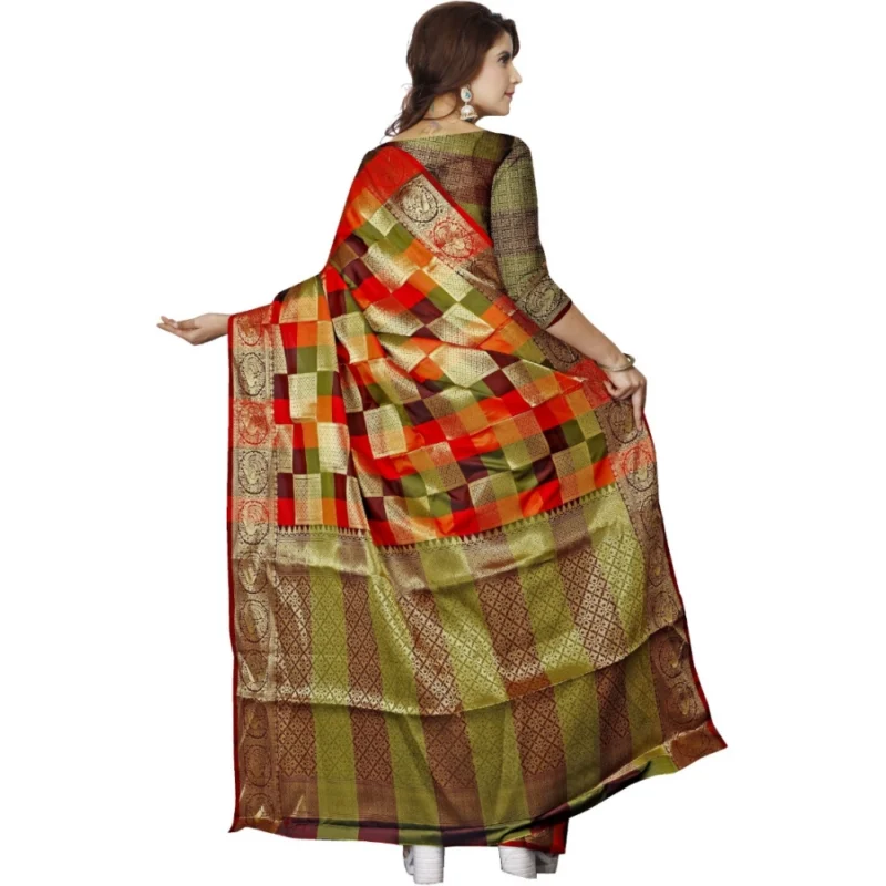 53926100966_8a5c56c04d_o_d-1000x1000-1.webp Generic Women's Jacquard Woven Saree With Unstitched Blouse 5.5Mtr (Multicolor)