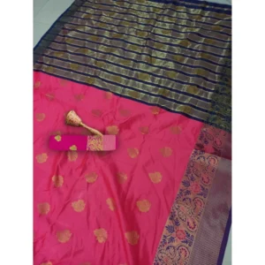 53926344863_da6efb82f0_o_d-1000x1000-1.webp Generic Women's Silk Blend Woven Saree With Unstitched Blouse 5.5Mtr (Multicolor)
