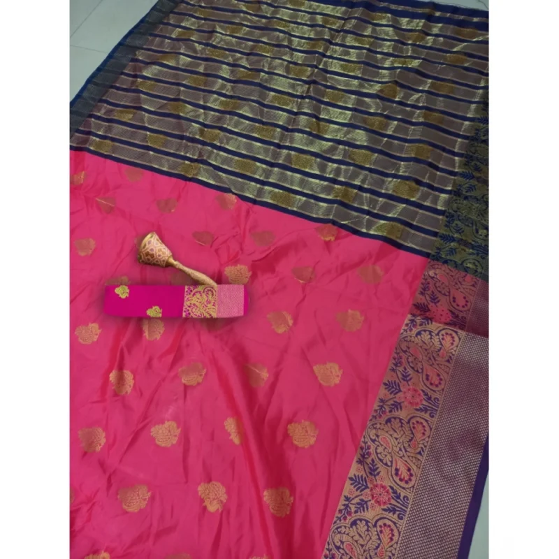 53926344863_da6efb82f0_o_d-1000x1000-1.webp Generic Women's Silk Blend Woven Saree With Unstitched Blouse 5.5Mtr (Multicolor)