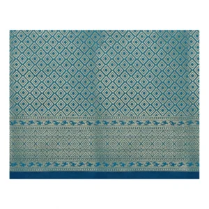 53926446889_32c21c93cd_o_d-1000x1000-1.webp Generic Women's Jacquard Woven Saree With Unstitched Blouse 5.5Mtr (Blue)