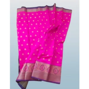 53926464864_5c1cd30bd2_o_d-1000x1000-1.webp Generic Women's Silk Blend Woven Saree With Unstitched Blouse 5.5Mtr (Pink)