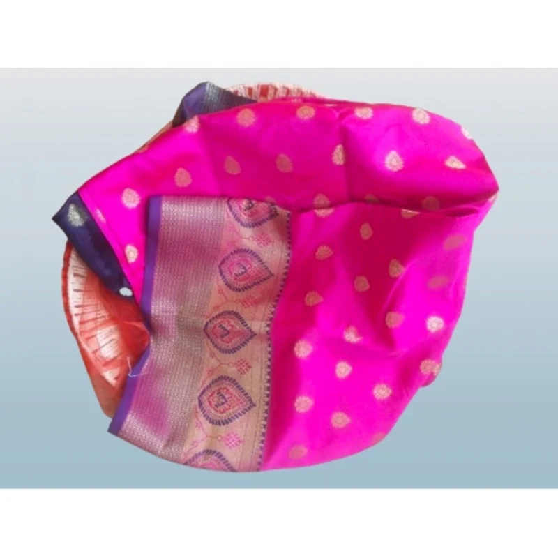 53926464869_52ecaf88e6_o_d-1000x1000-1.webp Generic Women's Silk Blend Woven Saree With Unstitched Blouse 5.5Mtr (Pink)
