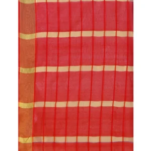 53926543560_8d0f7e5367_o_d-1000x1000-1.webp Generic Women's Cotton Silk Checkered Saree With Unstitched Blouse 5.5Mtr (Blue)