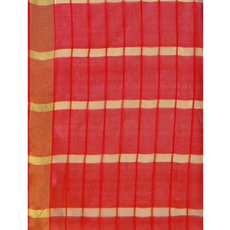 53926543560_8d0f7e5367_o_d-1000x1000-1.webp Generic Women's Cotton Silk Checkered Saree With Unstitched Blouse 5.5Mtr (Blue)