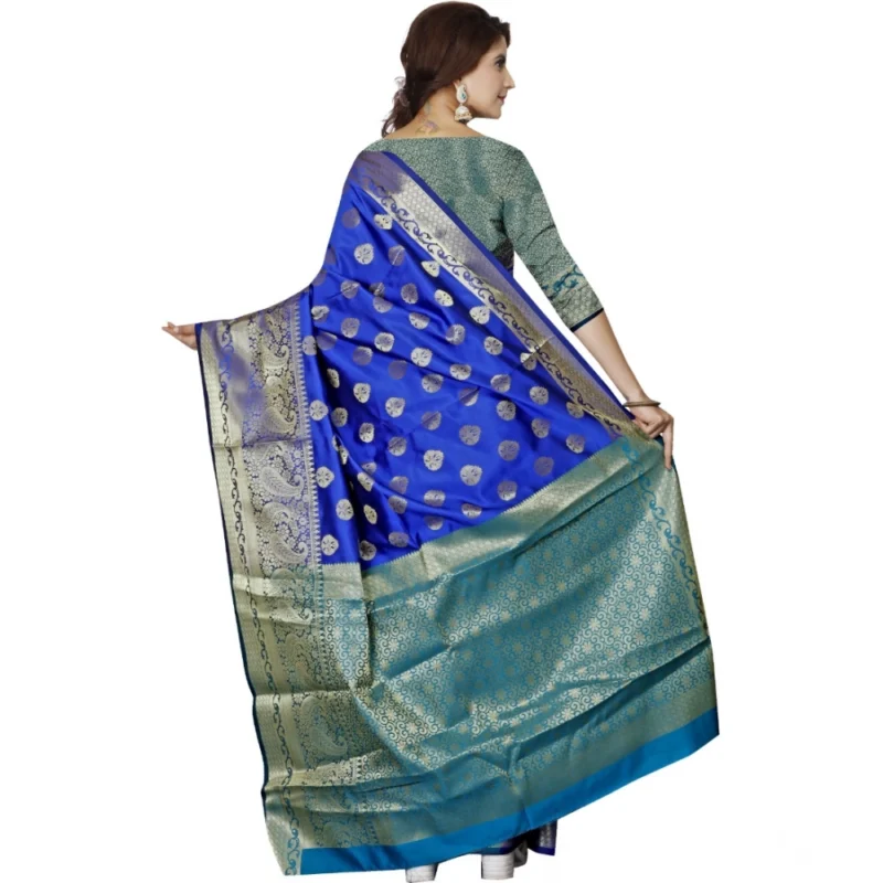53926545505_09403d93d4_o_d-1000x1000-1.webp Generic Women's Jacquard Woven Saree With Unstitched Blouse 5.5Mtr (Multicolor)
