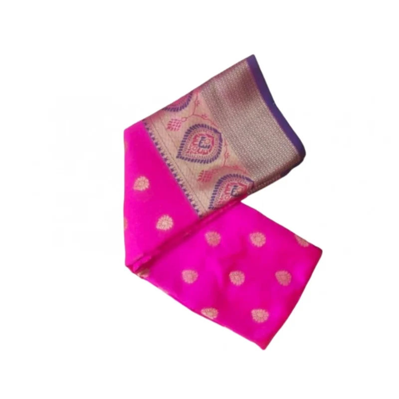 53937487781_6459851a1e_o_d-1000x1000-1.webp Generic Women's Silk Blend Woven Saree With Unstitched Blouse 5.5Mtr (Pink)