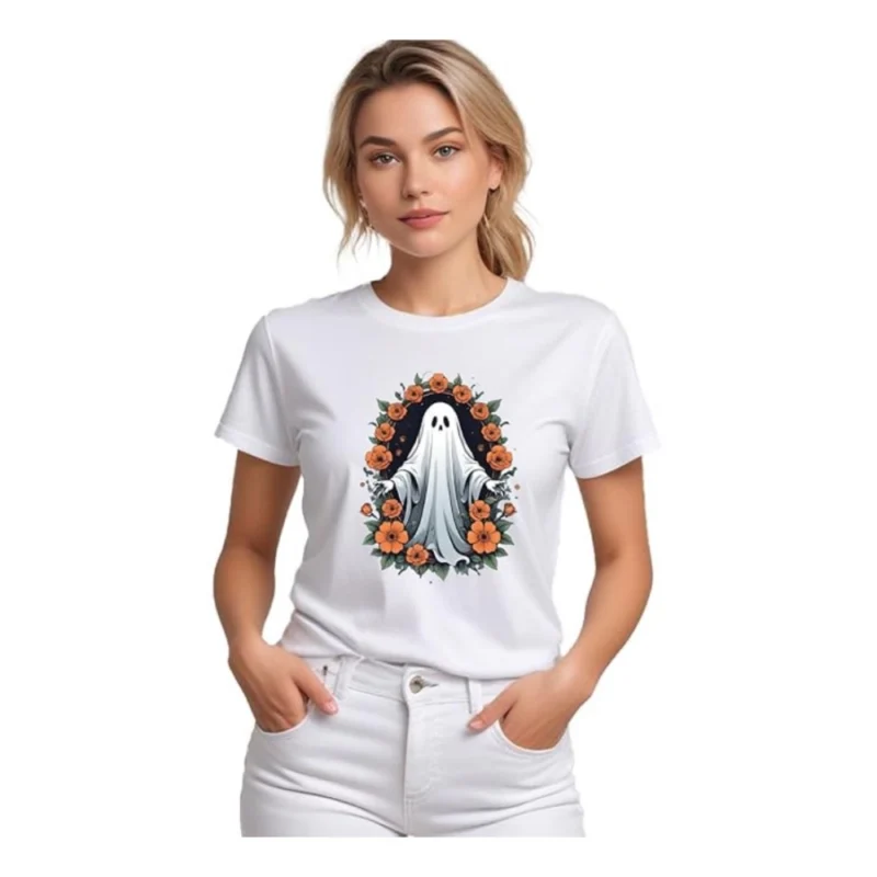 54009430817_f4ee741834_o_d-1000x1000-1.webp Generic Women's Polyester Solid Printed Round Neck Half Sleeve T-shirt (White)