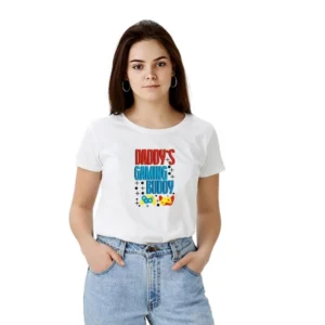 54009430882_28168cf556_o_d-1000x1000-1.webp Generic Women's Polyester Solid Printed Round Neck Half Sleeve T-shirt (White)