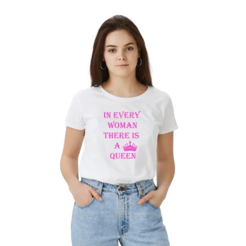 54010333756_9609da801f_o_d-1000x1000-1.webp Generic Women's Polyester Solid Printed Round Neck Half Sleeve T-shirt (White)