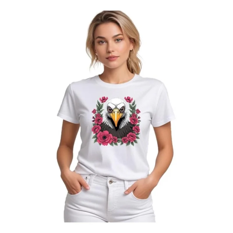 54010659249_0380a26f70_o_d-1000x1000-1.webp Generic Women's Polyester Solid Printed Round Neck Half Sleeve T-shirt (White)
