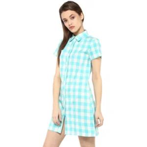 54034024527_eddcc0d35a_o_d-1000x1000-1.webp Generic Women's Rayon Checkered Short Sleeve Above Knee Dress (SkuBlue - White)