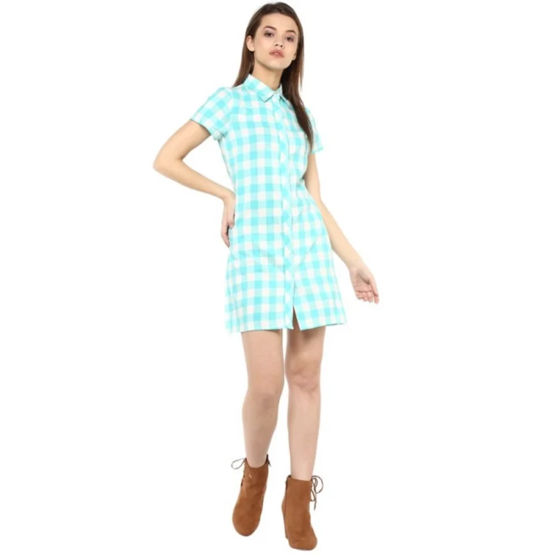54034024542_17f01561eb_o_d-1000x1000-1.webp Generic Women's Rayon Checkered Short Sleeve Above Knee Dress (SkuBlue - White)