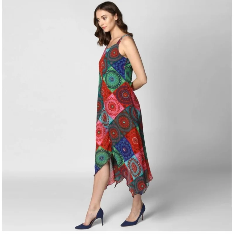 54034028307_d2a072794c_o_d-1000x1000-1.webp Generic Women's Polyester Asymmetrical Shoulder Straps Knee-Length Dress (Multicolor)