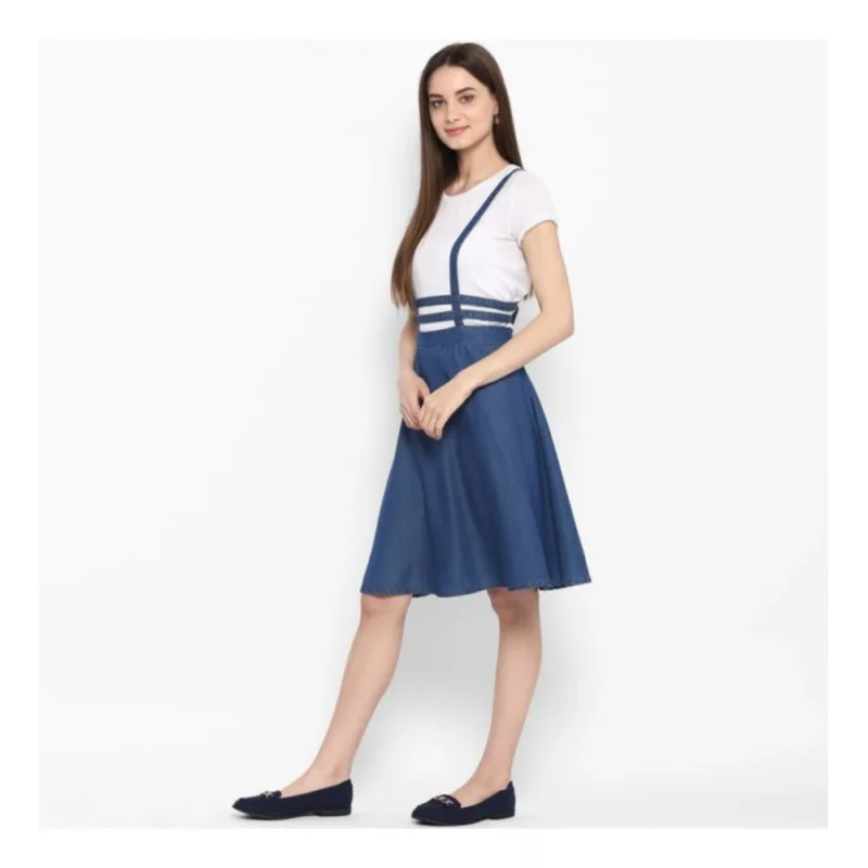 54034891811_50ffd96663_o_d-1000x1000-1.webp Generic Women's Denim Solid Shoulder Straps Below Knee Dress (Blue)