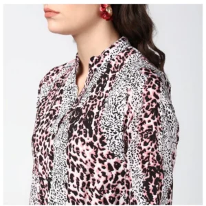 54035142953_c08fc86055_o_d-1000x1000-1.webp Generic Women's Polyester Animal Print Bell Sleeve Above Knee Dress (Pink - Black)