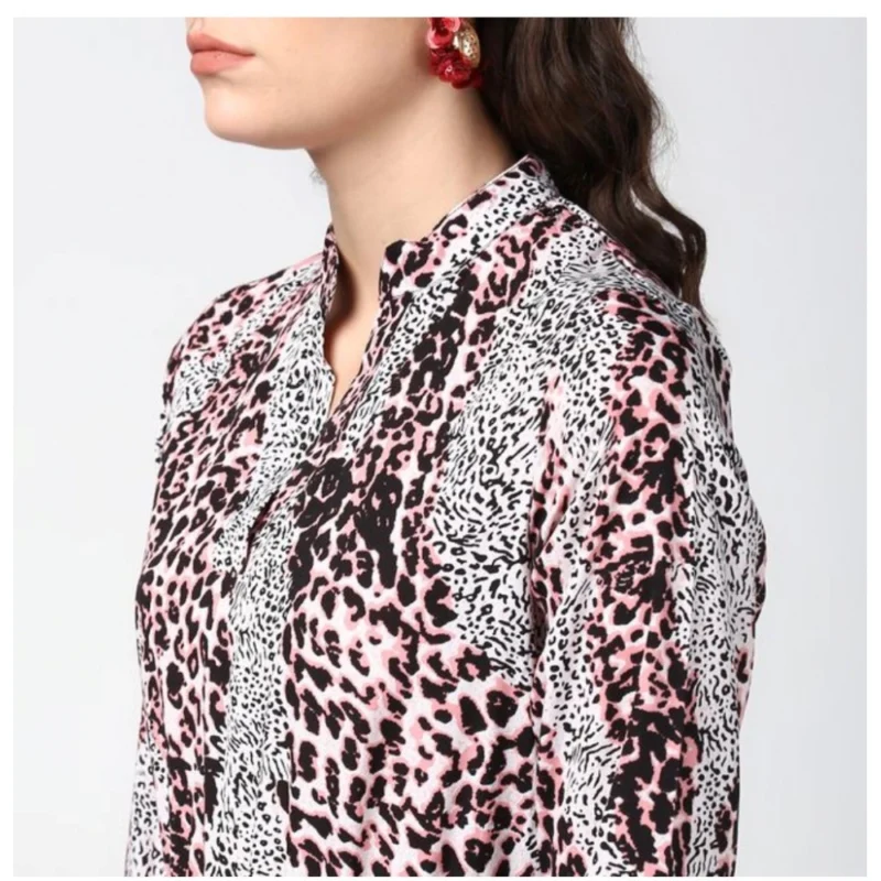54035142953_c08fc86055_o_d-1000x1000-1.webp Generic Women's Polyester Animal Print Bell Sleeve Above Knee Dress (Pink - Black)