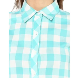 54035221984_3d697526e8_o_d-1000x1000-1.webp Generic Women's Rayon Checkered Short Sleeve Above Knee Dress (SkuBlue - White)