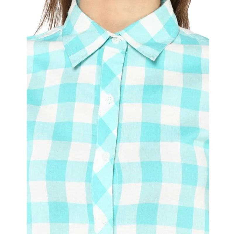 54035221984_3d697526e8_o_d-1000x1000-1.webp Generic Women's Rayon Checkered Short Sleeve Above Knee Dress (SkuBlue - White)