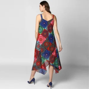54035347635_a2ef3e9ea9_o_d-1000x1000-1.webp Generic Women's Polyester Asymmetrical Shoulder Straps Knee-Length Dress (Multicolor)