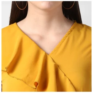 54035352480_24e9c7a491_o_d-1000x1000-1.webp Generic Women's Polyester Ruffled Cap Sleeve Knee-Length Dress (Yellow)