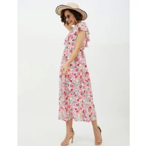 54038323102_e836caac09_o_d-1000x1000-1.webp Generic Women's Polyester Floral One Shoulder Calf-length Dress (Multicolor)