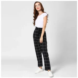 54038337597_d9b971f4ce_o_d-1000x1000-1.webp Generic Women's Polyester Checkered Elasticated Trousers (Black - White)