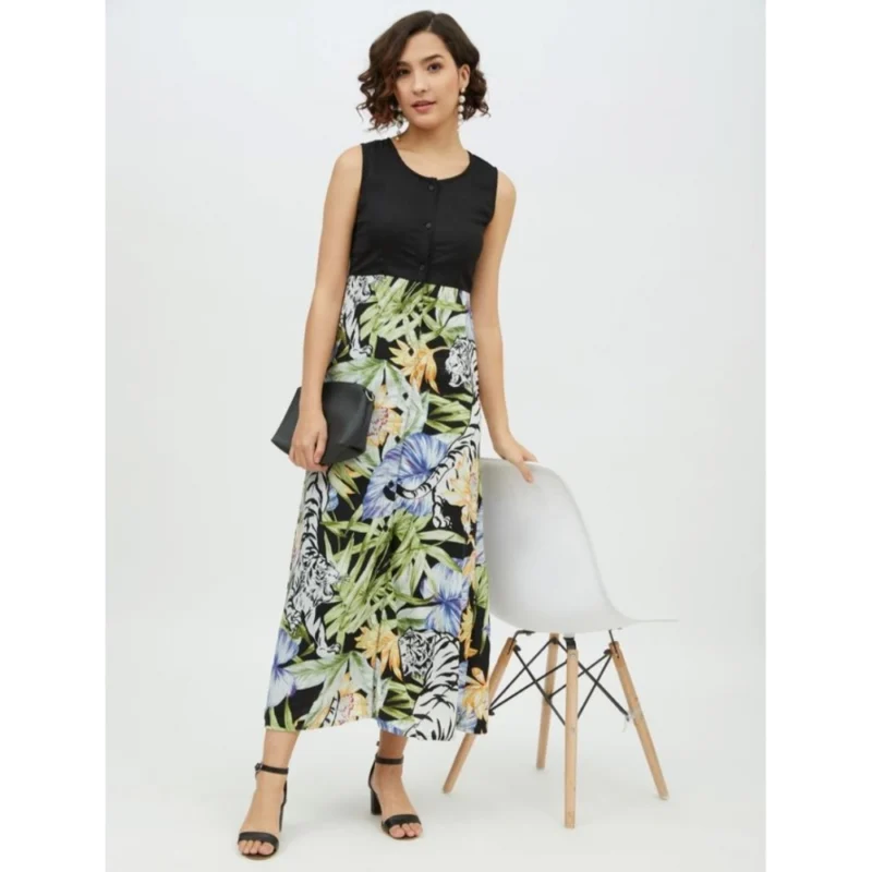 54039185321_7b123c796a_o_d-1000x1000-1.webp Generic Women's Rayon Floral Sleeveless Calf-length Dress (Multicolor)