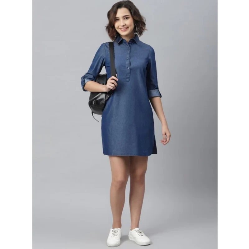 54039186026_bef2b042aa_o_d-1000x1000-1.webp Generic Women's Denim Solid Long Sleeves Above Knee Dress (Navy Blue)