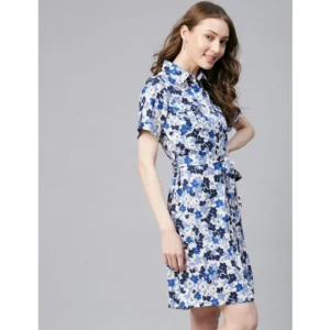 54039447823_7452a3b685_o_d-1000x1000-1.webp Generic Women's Polyester Floral Short Sleeve Above Knee Dress (Blue - White)
